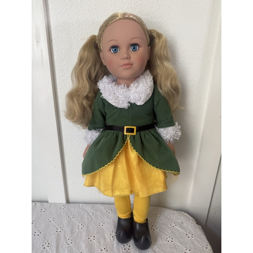 My Life As Elf 18" Posable Doll Blonde Hair Blue Eyes Christmas Doll